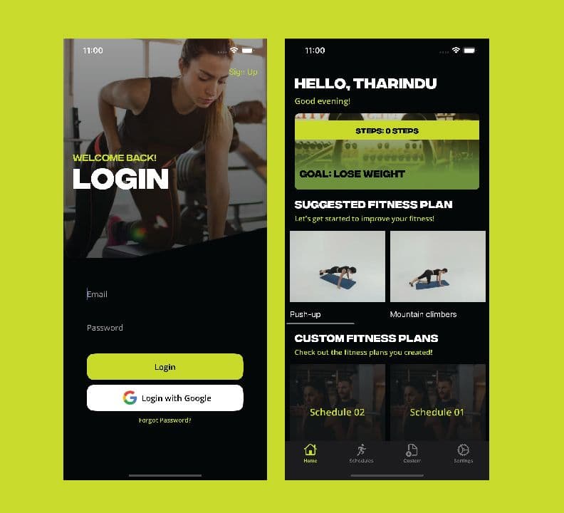 Screenshot of the application